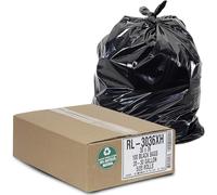 Aluf Plastics rl-3036 x H t-tough roll Pack Low Density Repro Blend Star Seal coreless Rolls bag, 20 - 30 Gallon Capacity, 91,4 cm lunghezza x 76,2 cm larghezza, XH Strength, nero (confezione da 100)