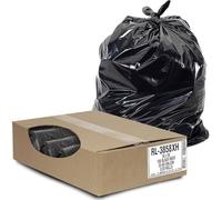 Aluf Plastics rl-3858 x H t-tough roll Pack Low Density Repro Blend Star Seal coreless Rolls bag, 55 - 60 Gallon Capacity, 147,3 cm lunghezza x 96,5 cm larghezza, XH Strength, nero (confezione da 100)