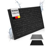 AluGant Zerbino in Alluminio XXL 70x100 cm - Antiscivolo, Antiruggine, Resistente alle Intemperie - Per Scarpe, Interno ed Esterno, Antracite