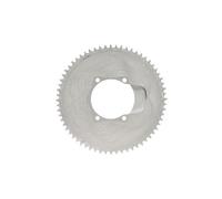 Alugear ingranaggio rotondo stretto largo 110 bcd 4 fori asimmetrico shimano 1x12 velocita strada ghiaia argento