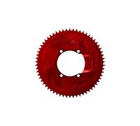 Alugear ingranaggio rotondo stretto largo 110 bcd a 4 fori asimmetrici shimano 1x12 velocita strada gravel rosso