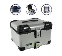Alukoffer 55 L Topcase Pro3 Completo Set Universale Argento Serbatoio Moto/Quad