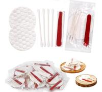 Alula777 Set di 100 tavolette per hotel confezionate singolarmente, kit per l'igiene usa e getta con tamponi in cotone, tamponi di cotone, lima per unghie per trucco motel, casa, set di benvenuto per