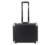 Alumaxx Trolley business da lavoro a 2 ruote in alluminio con scomparto per laptop da 37 cm nero