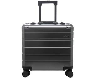 Alumaxx Trolley pilota Gravity a 4 ruote in Alluminio, 44 cm, con scomparto per laptop grigio