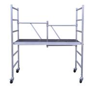 Alumexx ECO-Line Trabattello pieghevole Modulo A - Trabattello mobile - Adatto per uso privato - Classe 2 - Alluminio - Altezza di lavoro 3 m - Produzione olandese - Certificato TÜV