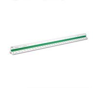 Alumicolor Aluminium Architect - Bilancia da disegno solida con codice colore, 30,5 cm, argento