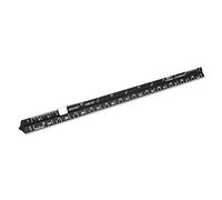 Alumicolor Righello, strumento di misurazione, nero, 15,2 cm
