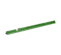 Alumicolor Righello, strumento di misurazione, verde, 15,2 cm