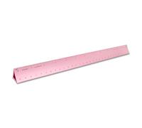 Alumicolor Scala cava in alluminio da 30,5 cm per scuola, ufficio, arte e disegno, rosa