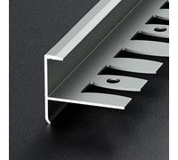Alumin Ed Trim per piastrelle baguette h, 90 cm - 3 pezzi, naso per scale facile da installare per Professal Clean s (Opt 9, 15 mm)