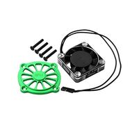 Aluminium 6061 Motor Heatsink with Metal Frame Cooling Fan And Protective Cover for Arrma 1/10 Gorgon 4X2 Mega 550 Brushed Monster Truck-ARA3230 Upgrades - Green