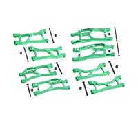 Aluminium 7075 Alloy Front + Rear (Upper & Lower) Suspension Arms for Traxxas 1/16 Mini XRT VXL-3S 108076-1 Monster Truck Upgrades - Green