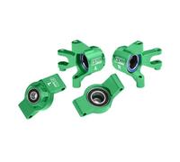 Aluminium 7075 Alloy Front Steering Blocks & Rear Hub Stub Axle Carriers with Oversize Bearing for Traxxas 1/16 Mini Maxx 4WD RTR Brushless Monster Truck 107154-1 Upgrades - Green