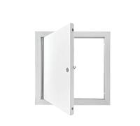 Aluminium Access Panel Metal Recessed Wall Access Door, Thickened Crawl Space Door With Lock Wall Hole Cover For Ceilings Plumbing Walls White(35x35cm(13.7x13.7in))