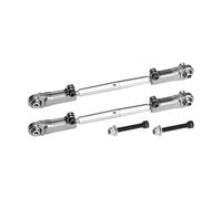 Aluminium Alloy 6061-T6+Stainless Steel Adjustable Rear Upper Arm Tie Rod for Arrma 1:5 KRATON 8S / Outcast 8S / KRATON EXB/Outcast EXB Upgrade Parts - Grey Silver