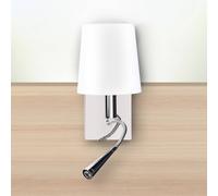 Aluminor Applique con lampada da lettura e porta USB Aluminor