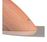 Aluminor Lampada LED da scrivania Swingo con legno, grigio Aluminor