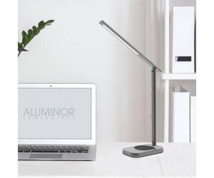 Aluminor Luna lampada LED da tavolo con USB Aluminor