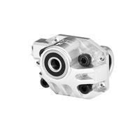 Aluminum 7075-T6 Alloy Front Axle Third Member Oversize Bearing Differential Cover Case For Vanquish 1/10 H10 Optic Kit Rock Crawler Kit-VPS09027 Upgrades - Silver