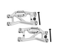 Aluminum 7075-T6 Alloy Rear Lower Suspension Arms For Traxxas 1/16 Mini Slash 4X4 Short Course Truck-108164-1 Upgrades - Silver