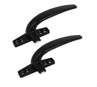 Aluminum Alloy Casement Window Locking Handle Grip Right Hand Black 2pcs