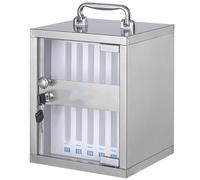 Aluminum Alloy Cell Phone Storage Cabinet, Wall-Mounted Portable Cell Phone Locker Box, Space-saving Phone Pocket Chart for Classroom School Gym Restaurants(Holds12phones)