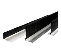 Aluminum Alloy Door Brush Sweep | Multicolor, 100cm Length, 10-200mm Brush Width, T-Shape Base for Home and In rial Use(F,80mm)