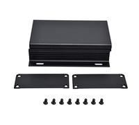 Aluminum Alloy Electric Box | 6063 - T5 Sandblasted Oxidation Finish | Weather - Tight Enclosure for Amplifiers/Circuit Boards | 25x84x100mm Split Design with Plate