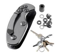 Aluminum Alloy Key Clips Keychain Organizer Rustproof Lightweight Portable Holder Clip Free Combination Design For Home Office School Travel Outdoor Storage Accessory Durable Metal Locking Ring System
