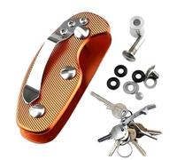 Aluminum Alloy Key Clips Keychain Organizer Rustproof Lightweight Portable Holder Clip Free Combination Design For Home Office School Travel Outdoor Storage Accessory Durable Metal Locking Ring System