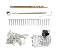 Aluminum Alloy Punch Locator Drill Guide | Woodworking Positioning & Doweling Jig for Accurate Holes | Drill Guide Tool for Wood/DIY/Home Projects | 73x67mm, High - Hardness