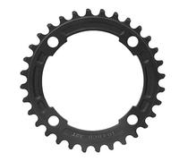 Aluminum Alloy Riding Chainring 104BCD | Concave Design for Mountain Rides | 32T / 34T Positive & Negative Teeth | Compatible with AM/FR/DH Units ((32 teeth black))