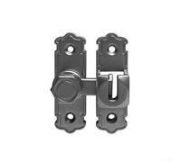 Aluminum Alloy Sliding Bolt Lock 90° 180° Mount(Gray) | aluminum alloy, rust-resistant finish, 90° or 180° install, smooth sliding action, black silver gold