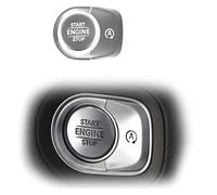Aluminum Alloy Start Stop Button Cover Trim 3Pcs