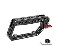 Aluminum Alloy Top Handle Grip DSLR Camera Cage With Double Cold Shoe Mounts 1/4 /3/8 Hole For Accessory Compatibility DSLR Camera Cage