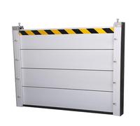 Aluminum Baffle Flood Control Barrier, 80/90/100/110/120/130/140/150/160cm Flood Control Gate for Patio Doors/Warehouse/Driveway/Garage - Reusable Water Barrier Shield(90 * 80cm/35 * 32in)