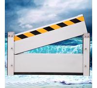 Aluminum Baffle Flood Control Barrier, 80/90/100/110/120/130/140/150/160cm Flood Control Gate for Patio Doors/Warehouse/Driveway/Garage - Reusable Water Barrier Shield(110 * 40cm/43 * 16in)