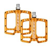 Aluminum Bike Pedals - 3 Bearing Professional Flat Pedal, Anti-Skid Wide, Lightweight Structure | Sealed for Mountain Road Bicycle Outdoor Cycling Enthusiasts