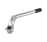 Aluminum Bike Stem 180mm Gooseneck 22.2mm Fork(Silver) | 180mm center pole, 22.2mm fork fit, lightweight aluminum, black finish, easy install