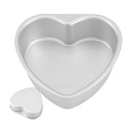 Aluminum Cake Pan - Non Stick Heart Shape Bakeware Leakproof Mold Easy Release, Dessert Muffin Cheesecake Baking Tin | Home Apartment Restaurant Farmhouse Valentine Wedding Birthday Christmas Holiday