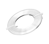 Aluminum Craft Wire, Flexible Flat Wire, Colored Artistic Cable, Bendable Lightweight Build, Tarnish-Resistant Finish, Ideal for Crochet Jewelry Making Earring Model Building Gardening, 1 Piece