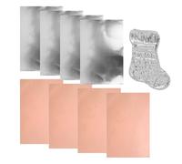 Aluminum Crafting Foil - 8 Pieces 0.07mm Craft Supplies | Wide Metal Sheets for Embossing | Handcrafted Decorative Aluminum Foil Sheets for Christmas Birthday Holiday Art Projects Statue Repair Home