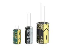 Aluminum Electrolytic Capacitor 250V 22UF 33UF 100UF High Frequency Low Capacitors DIY 2000Hours EKFBQBGW(250V22UF 10x17)