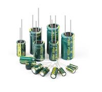 Aluminum Electrolytic Capacitor 6.3V 10V 16V 25V 35V 50V 63V 100V 400V 450V High Frequency Low Capacitors DIY 10/50/100Pcs ICXLPMC(450V220UF 10Pcs)