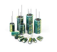 Aluminum Electrolytic Capacitor 6.3V 10V 16V 25V 35V 50V 63V 100V 400V 450V High Frequency Low Capacitors DIY 10/50/100Pcs NWPNLXEA(10V3300UF 50Pcs)