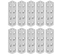 Aluminum Extrusion Beam | L Shaped Square Beam with 8mm Hole Spacing | Low Weight & Oxidation Protected for DIY Robotics/Engineering Equipment/Framing Projects | 10 - Pack (3106-0004-0032)