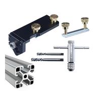 Aluminum Extrusion Tap Guide - Aluminum Extrusion Drill Guide | Positioning Cutter Professional Tapping Assistant Railing for Fabrication Installation Cable Woodworking Metalworking