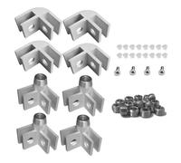 Aluminum Fire Pit Wind Guard Parts - - - Fire Pit Wind Guard Clips Corner | | Corner Bracket Fire Pit Wind Guard Corner Guard Adjustable | | | Square Fire Pit Glass Retainer Clips Flame Wind Glass Parts