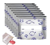Aluminum Foil Storage Bags, Reusable Aluminum Foil Sealable Storage Bags with Label and Zip Lock for Snacks, Meat, Fruit, and Travel (30 PCS,26 * 29cm)